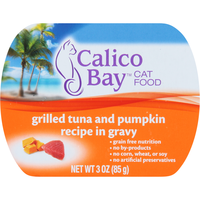 Calico Bay Grilled Tuna & Pumpkin Recipe in Gravy Cat Food