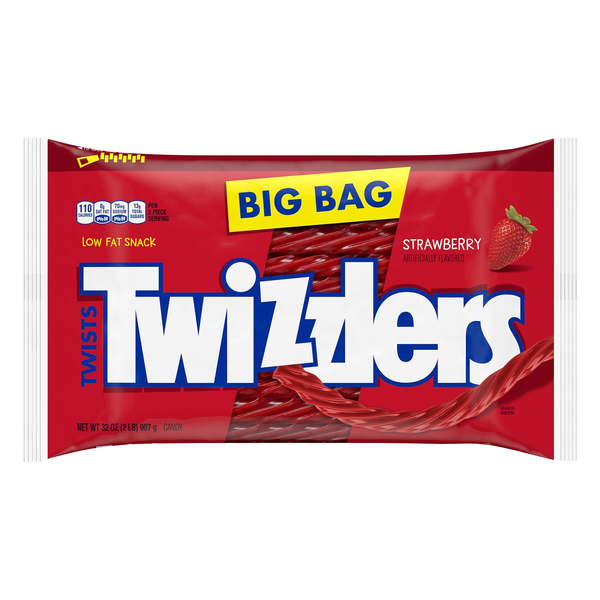 Twizzlers Twists Red Strawberry Licorice Candy Big Bag