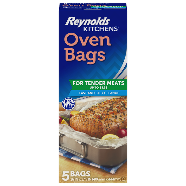 Reynolds Kitchens Oven Bags For Tender Meats 16 x 17.5 Inch