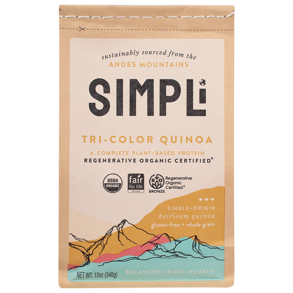 Simpli Organic Gluten Free Tri-Color Quinoa