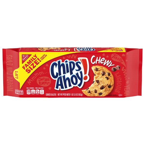Save on Nabisco Chips Ahoy! Chocolate Chip Cookies Chewy Family Size