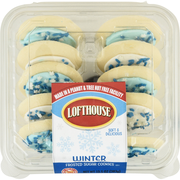 Lofthouse Winter Frosted Sugar Cookies - 10 ct