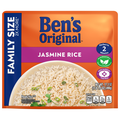 Ben's Original 2 Minute Ready Rice White Jasmine Family Size Microwave