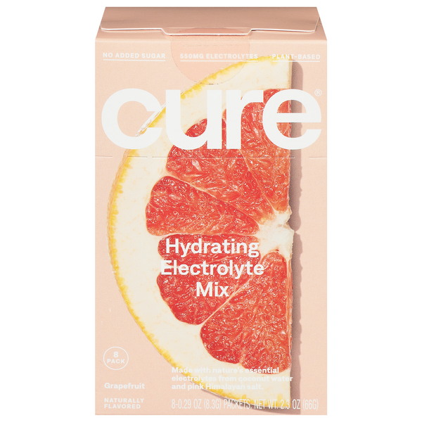 Save on Cure Hydration Electrolyte Drink Mix Grapefruit 8 ct Order