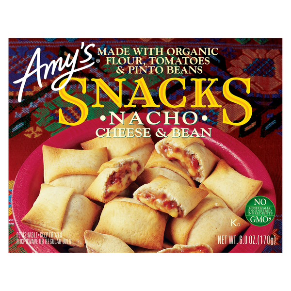 Amy's Organic Nacho Cheese & Bean Pizza Snacks Frozen