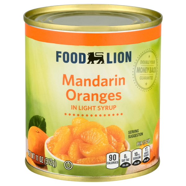 Food Lion Mandarin Oranges in Light Syrup