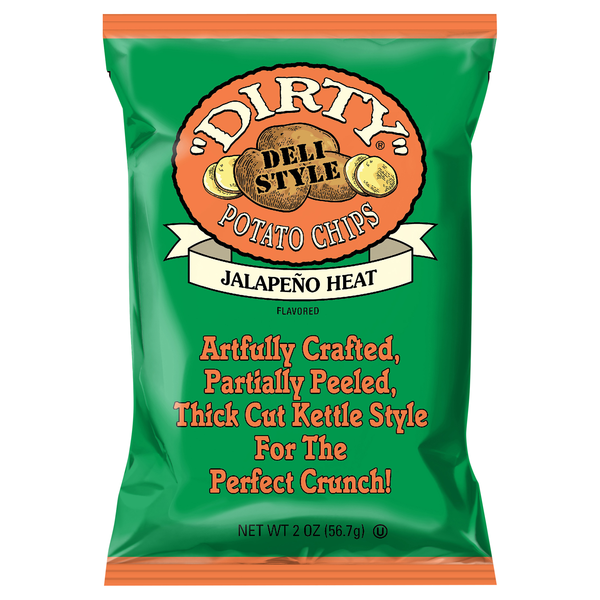 Dirty All Natural Jalapeno Heat Kettle Cooked Potato Chips
