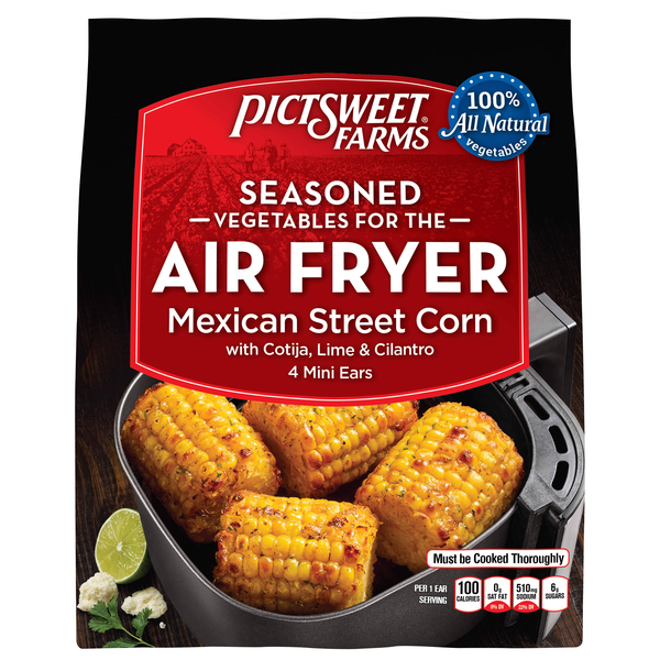 Pictsweet Farms Seasoned Air Fryer Mexican Street Corn On The Cob Frozen