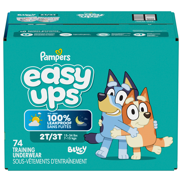 Pampers Easy Ups Boys 2T-3T PJ Masks Training Underwear 16-34 lb