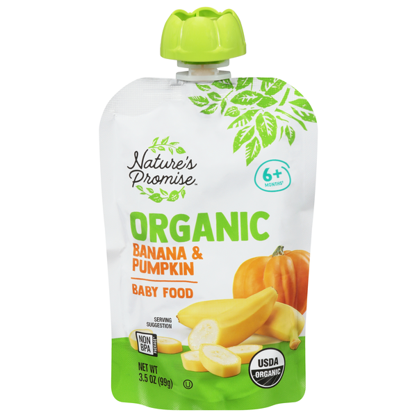 Nature's Promise Organic 2 Baby Food Banana & Pumpkin