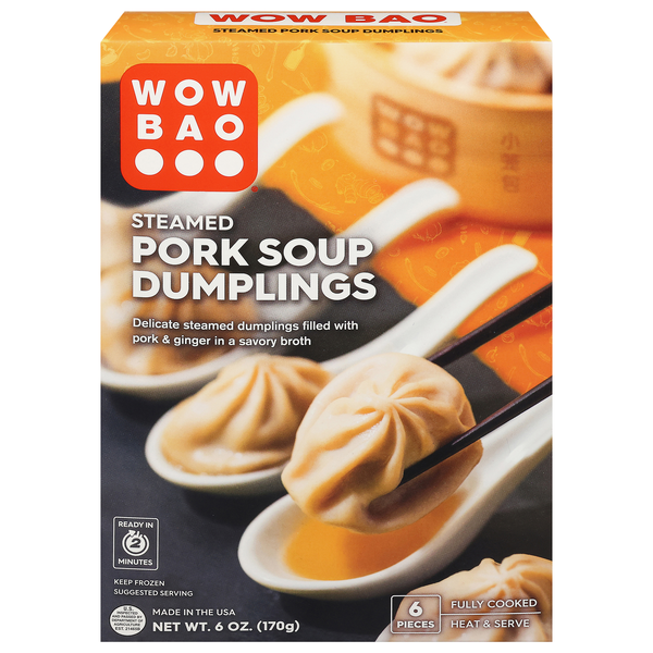 Wow Bao Steamed Pork Soup Dumplings - 6 ct Frozen
