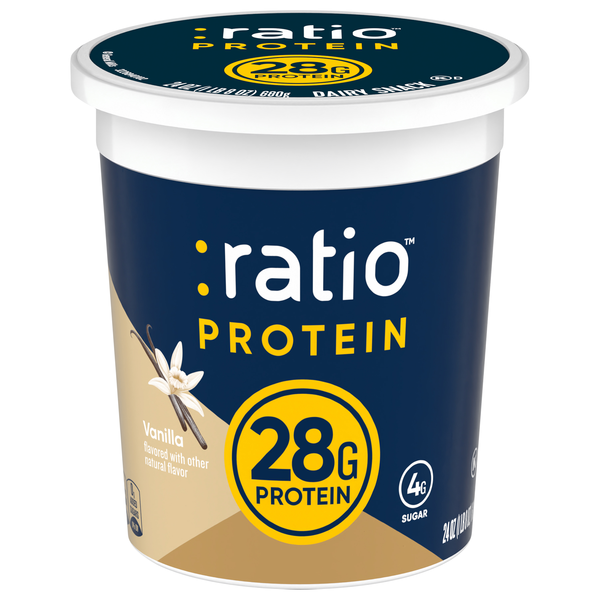 ratio PROTEIN 28g Vanilla Dairy Yogurt Snack