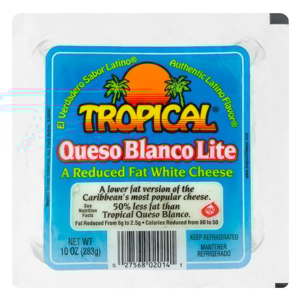 Tropical Queso Blanco Lite Reduced Fat White Cheese