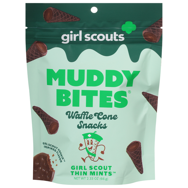 Muddy Bites Girl Scout Thin Mints Waffle Cone Snacks