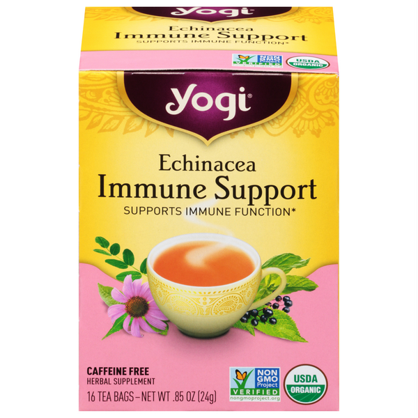 Save on Yogi Echinacea Immune Support Herbal Tea Bags Caffeine Free