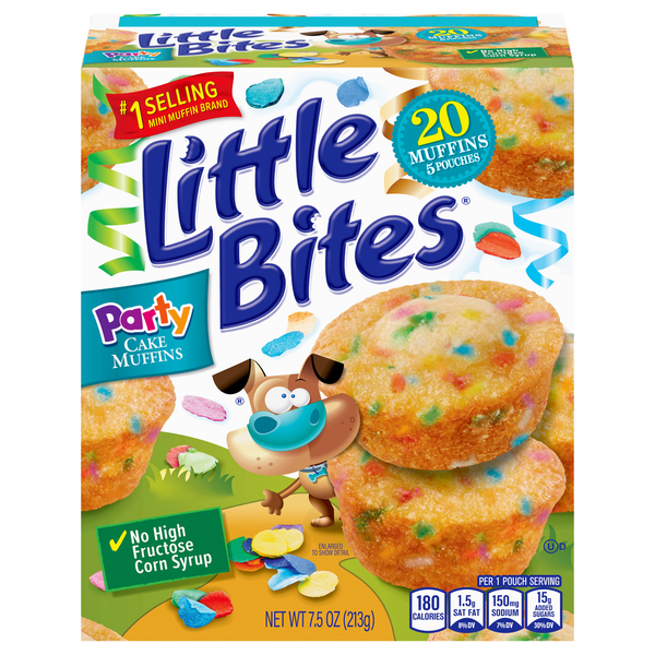 Entenmann's Little Bites Party Cake Muffins - 5 ct