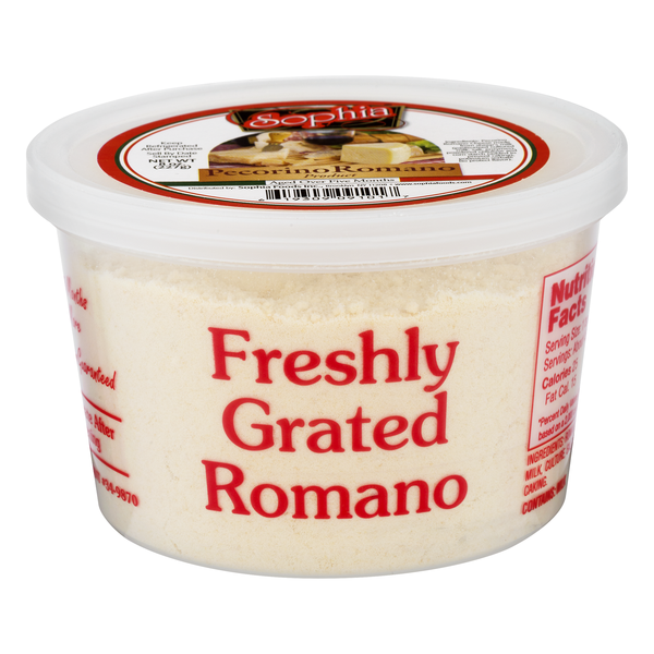 Sophia Grated Pecorino Romano Cheese