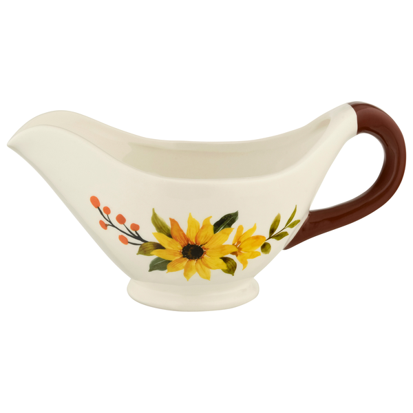 Smart Living Gravy Boat Yellow Flowers