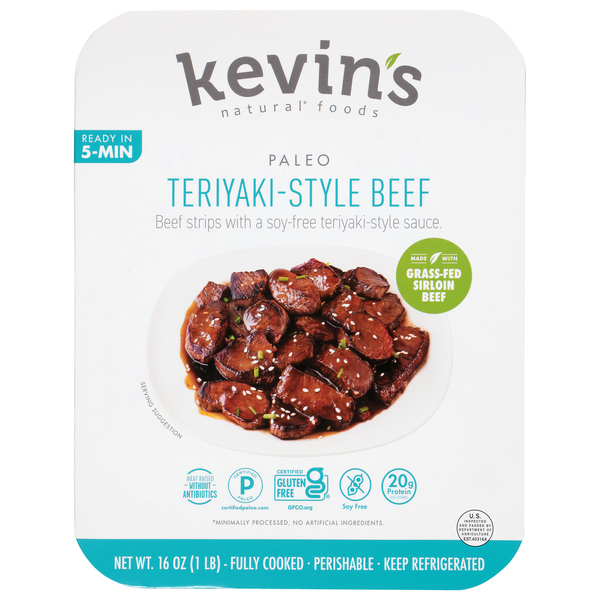 Kevin's Natural Foods Paleo Teriyaki-Style Beef Refrigerated