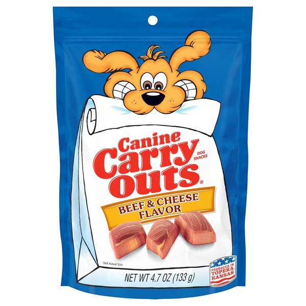 Canine Carry Outs Beef & Cheese Flavor Dog Treat Snacks