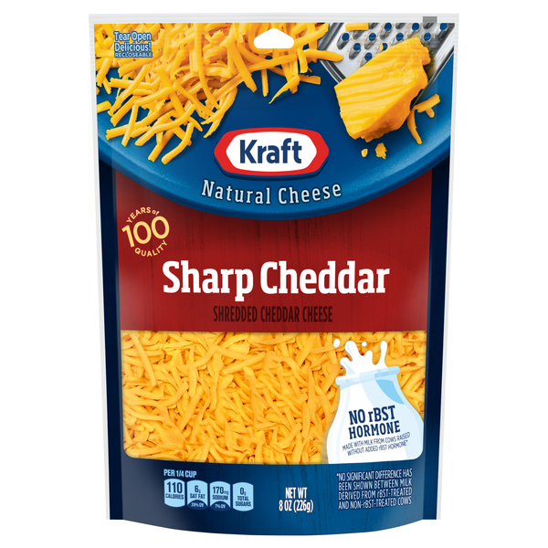 Kraft Shredded Sharp Cheddar Cheese