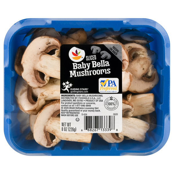 Stop & Shop Sliced Baby Bella Mushrooms