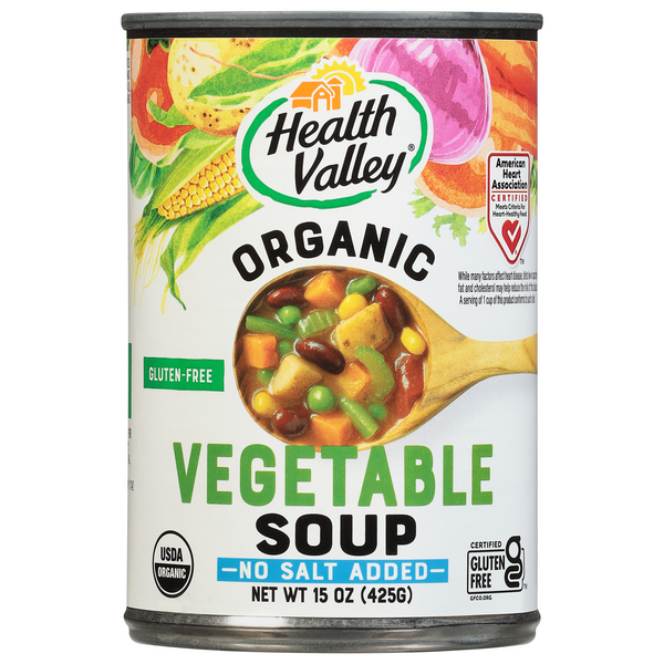 Health Valley Organic Gluten Free No Salt Added Vegetable Soup