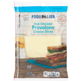 Food Lion Natural Not Smoked Provolone Cheese Slices - 10 ct