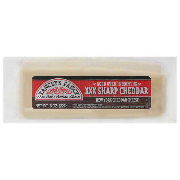 Yancey's Fancy Aged XXX Sharp New York Cheddar Cheese Block