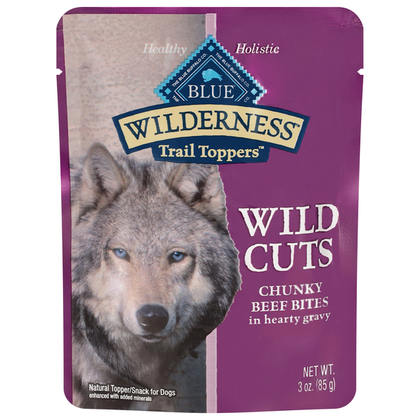 Blue Buffalo Wilderness Trail Toppers Chunky Beef Bites Dog Snack
