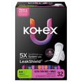 U by Kotex Leakshield Heavy Ultra Thin Pads with Wings