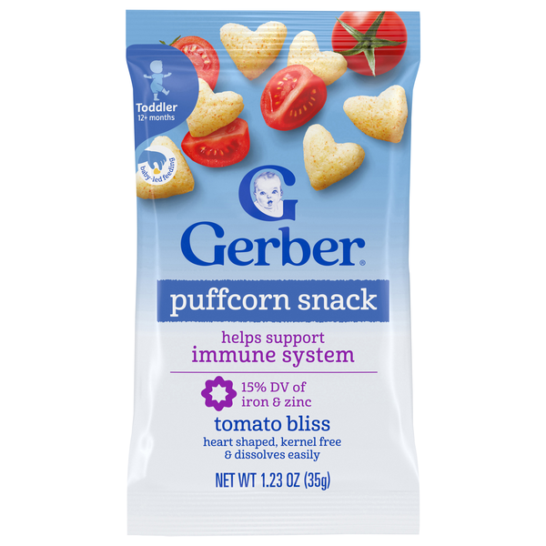 Gerber Toddler Tomato Bliss Puffcorn Snack