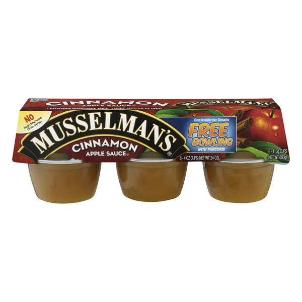 Save on Musselman's Apple Sauce Cups Cinnamon 6 ct Order Online