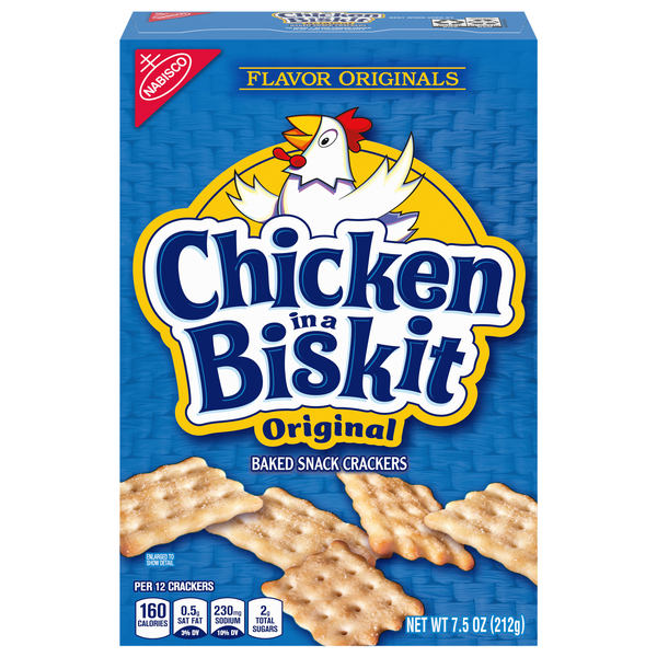 Nabisco Chicken in a Biskit Baked Original Snack Crackers