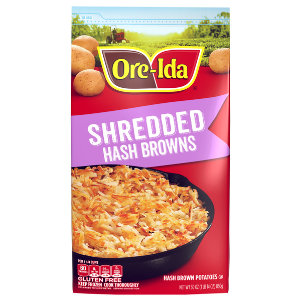 Ore-Ida Shredded Hash Browns Potatoes Frozen