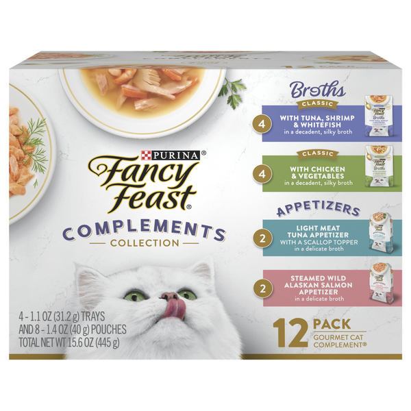 Fancy Feast Complements Collection Cat Food Variety Pack - 12 ct