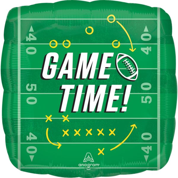 Game Time 18 Inch Helium-Filled Foil Balloon