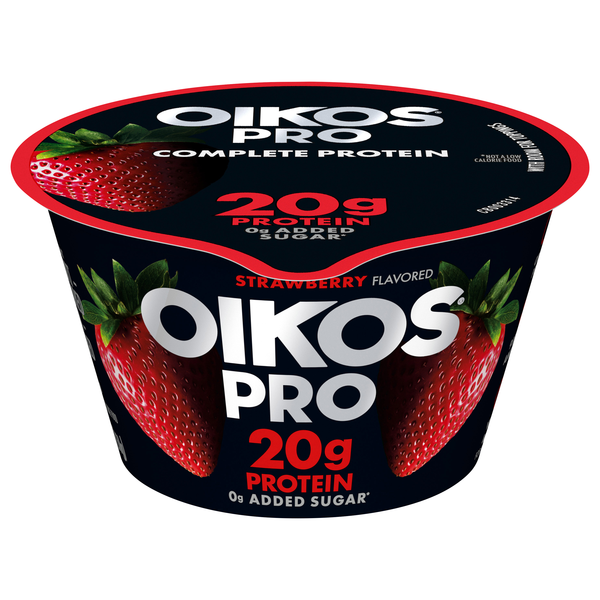 Oikos PRO 20g Protein Strawberry Cultured Ultra-Filtered Milk Yogurt Cup