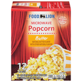 Food Lion Microwave Butter Popcorn - 12 ct