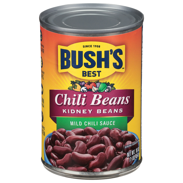 Bush's Best Kidney Chili Beans in Mild Sauce