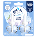 Glade plugIns Clean Linen Scented Oil Refills - 2 ct