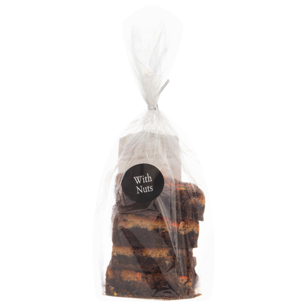 Hannaford Bakery Peanut Butter Swirl Brownies with Nuts - 4 ct