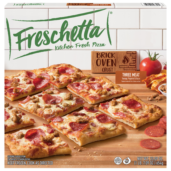 Freschetta Brick Oven Crust 3-Meat Medley Pizza Frozen