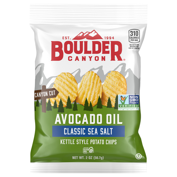 Boulder Canyon Avocado Oil Kettle Style Classic Sea Salt Potato Chips
