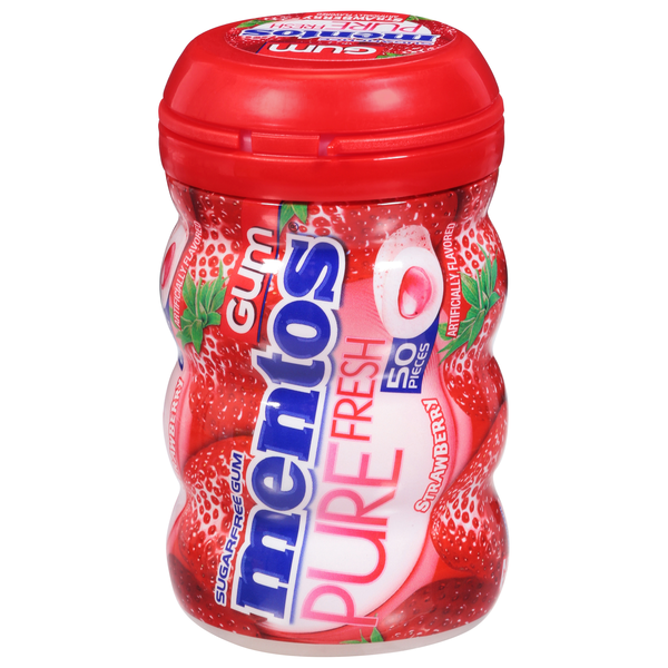 Mentos Pure Fresh Sugar Free Strawberry Gum