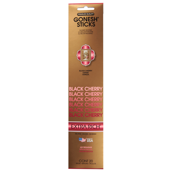 Gonesh Sticks Extra Rich Black Cherry Incense Air Freshener