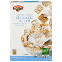 Hannaford Bite-Sized Whole Grain Frosted Shredded Wheat Cereal