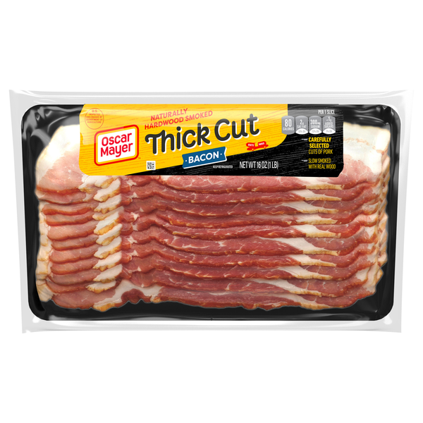 Oscar Mayer Naturally Hardwood Smoked Thick Cut Bacon Sliced