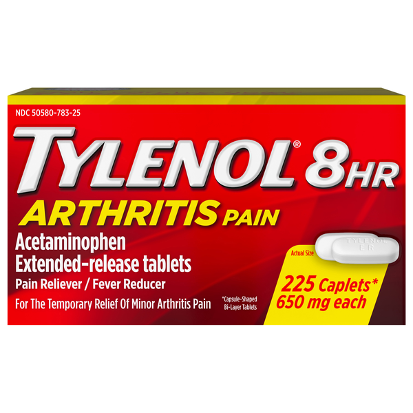 Tylenol 8 HR Arthritis Pain Relief Acetaminophen 650 mg Caplets