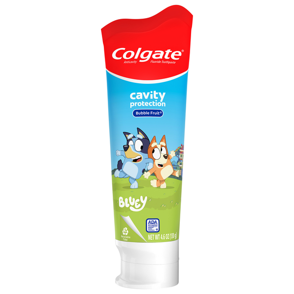 Colgate Kids Bluey Bubble Fruit Anticavity Fluoride Toothpaste